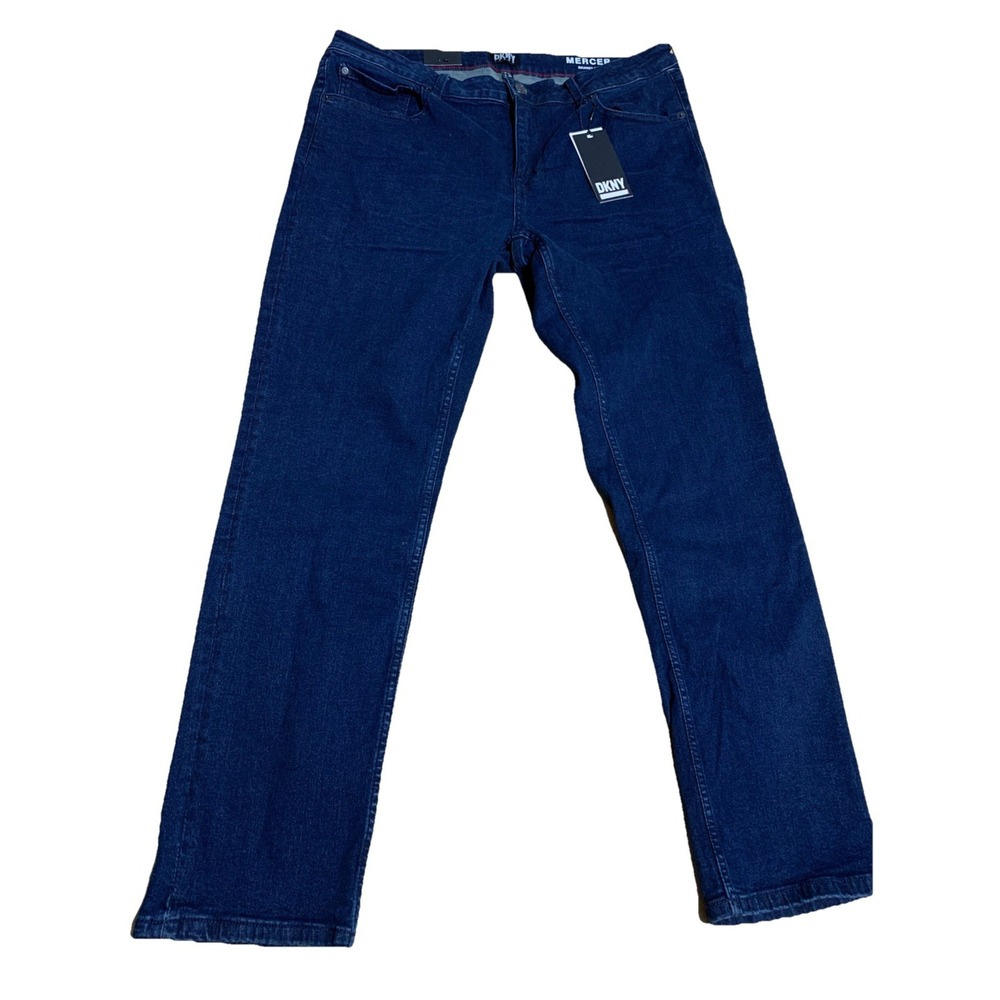 DKNY Mercer Men's 36x30 Jeans Skinny‎ Fit City Blue Cotton Stretch NWT $79.50 - Picture 3 of 11